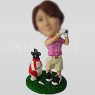 Golfer Bobble Head Doll-7-11034