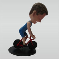 Personalized custom Racing cyclist bobblehead