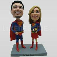 Bobble Head Doll Superman Couple-11569