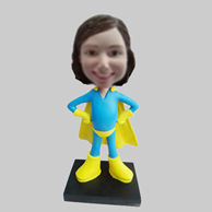 Personalized custom super girl bobbleheads