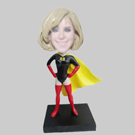 Personalized custom super woman bobble head