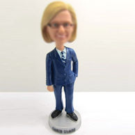 Personalized custom police woman bobbleheads