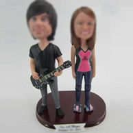 Personalized custom lovers bobble heads