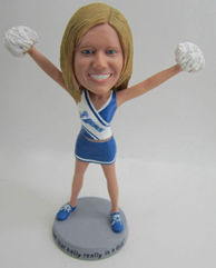 Personalized custom Cheerleaders bobbleheads