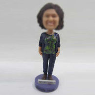 Personalized custom casual Mom bobbleheads