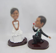 Personalized custom Propose marriage bobbleheads