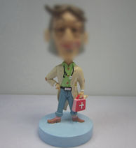 Personalized custom funny doctor bobbleheads