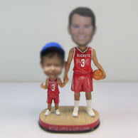 Personalized custom Dad and son bobble heads