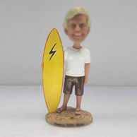 Personalized custom Surfing bobble heads doll