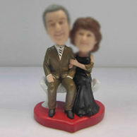 Personalized custom Dad and Mom bobbleheads