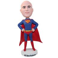 Personalized custom funny gift superman bobblehead