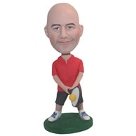 Personalized custom tennis player bobbleheads