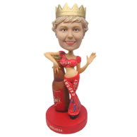 Personalized sexy lady in sexy apparel bobbleheads