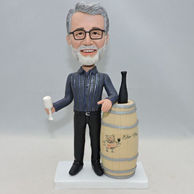 Custom bobbleheads gifts for father who like drinking