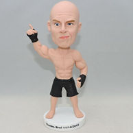 Personlized cool infighter bobbleehad without shirt