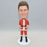 Personilized funny man bobblehead with christmas outfit