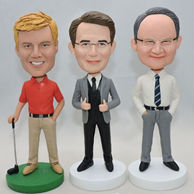 Personalized bobblehead in different dress and posture