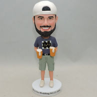 Personalized Bobbleheads Beers On Two Hands