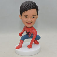 Personalized Little Boy Bobblehead with spiderman clothes