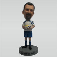Custom man and Rugby bobblehead
