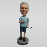 Custom golf man bobbleheads doll