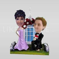 Customized wedding cake toppers-10621