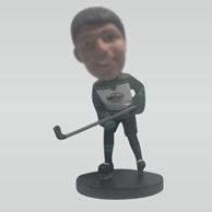 Personalized custom hockey athlete bobble head