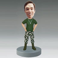 Personalized custom Soldier bobbleheads