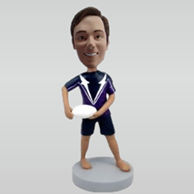 Personalized custom male Rugby bobbleheads