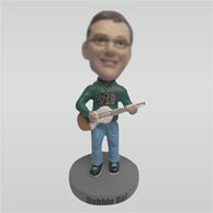 Personalized Custom man and bass bobbleheads
