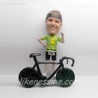 Personalized custom Racing cyclist bobbleheads