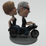 Custom couple and Motorcycle bobbleheads
