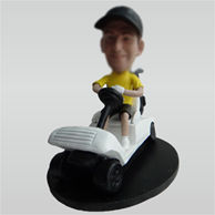 Personalized custom man bobble heads with Golf Carts