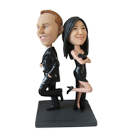 The pair of husband and wife custom bobbleheads
