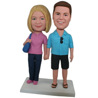 Custom  the pair of husband and wife bobbleheads
