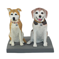 The two dogs custom bobbleheads