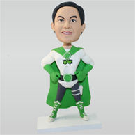 Superman in green superman suit custom bobbleheads