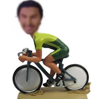 Bicycle racers bobbleheads
