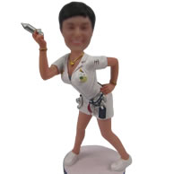 Custom Nurse bobble head doll