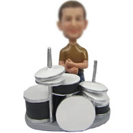 Drums drummer bobble doll