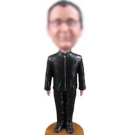 Personalized all black bobbleheads