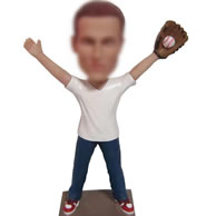 Personalized  baseball player bobblehead