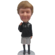 Personalized bobblehead doll of Casual girl