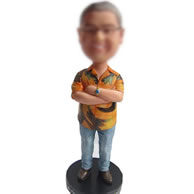 Personalized casual bobblehead dolls