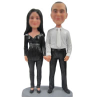 Personalized Custom bobbleheads of good couple
