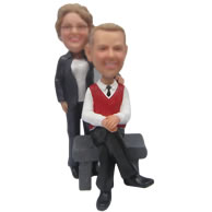 Personalized Custom bobbleheads of happy