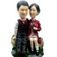 Personalized Custom bobbleheads of Sweet couple