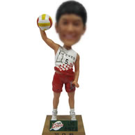 Volleyball player bobble head doll