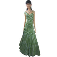 Green Dress Girl Bobble head  12 Inch