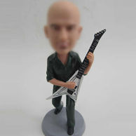 Man with Electric Guitar bobblehead doll